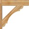 Ekena Millwork Olympic Block Rough Sawn Outlooker, Western Red Cedar, 8"W x 32"D x 32"H OUT08X32X32OLY05RWR - alternate 2